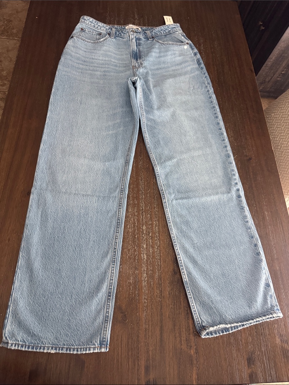 Abercrombie & Fitch Light Blue Straight Leg Jeans